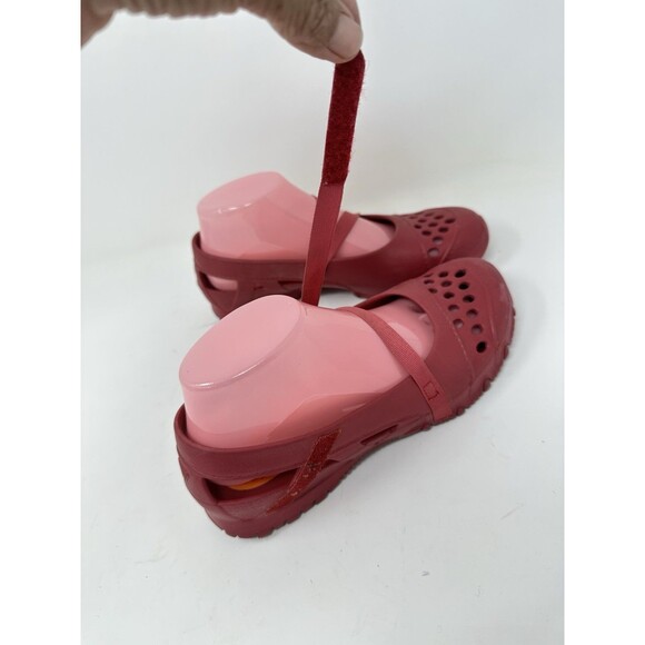 Skechers  Ladies Red Womens Sandals Comfort Foam Flats Summer Shoes UK‎ Size 7.5 - Picture 3 of 9